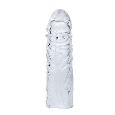 Guaina Fallica in Silicone Trasparente 13 cm - TPR Viola per Intimità